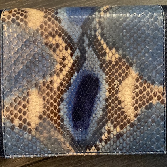 CASADEI Python Skin Blue Bag - Picture 2 of 5